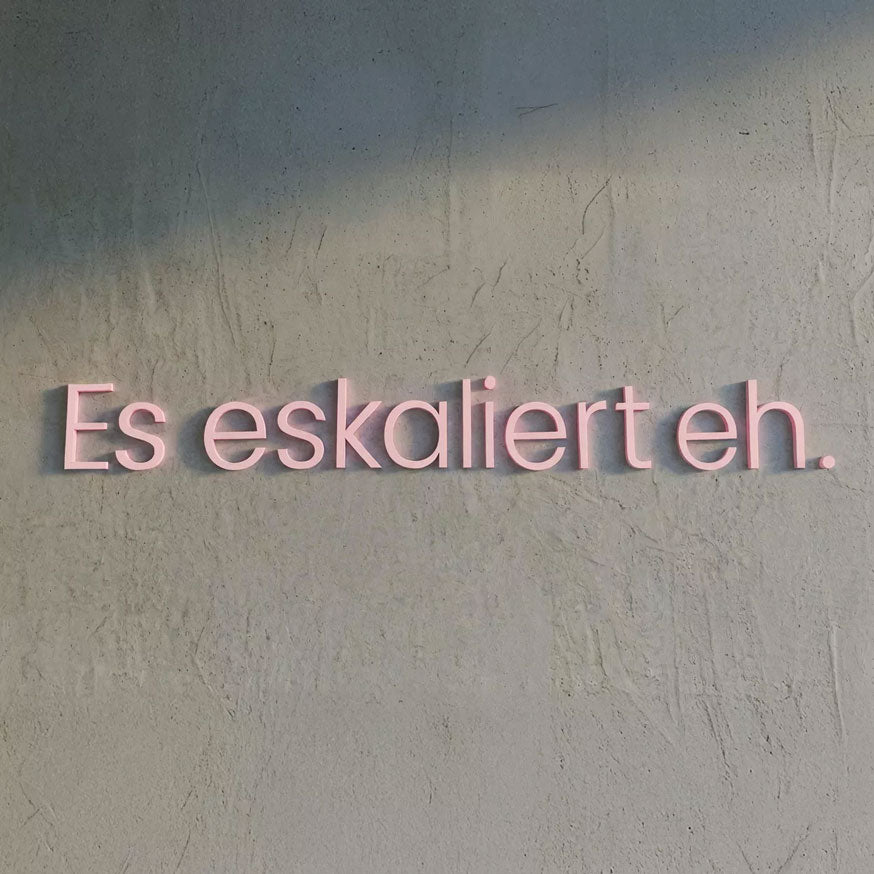 WANDSTARK – Spruchset „Es eskaliert eh.“