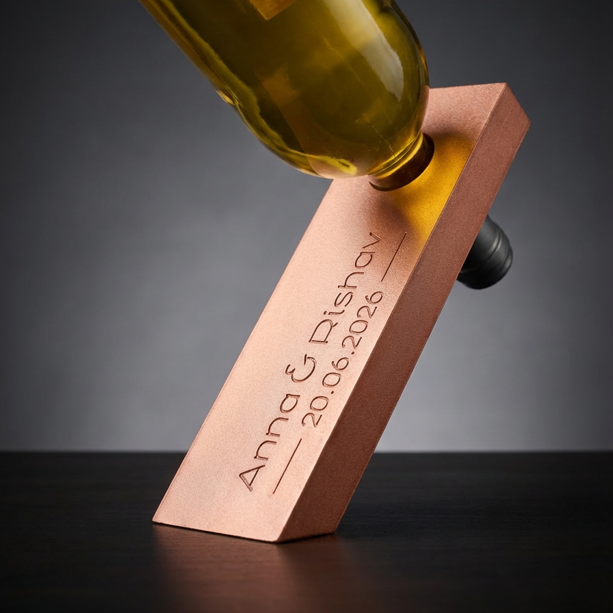 BALANCEAKT – individualisierter Flaschenhalter mit Botschaft oder Logo