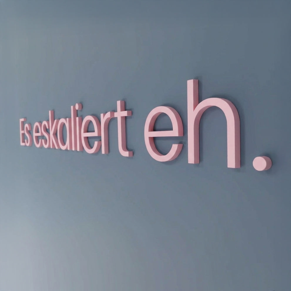 WANDSTARK – Spruchset „Es eskaliert eh.“