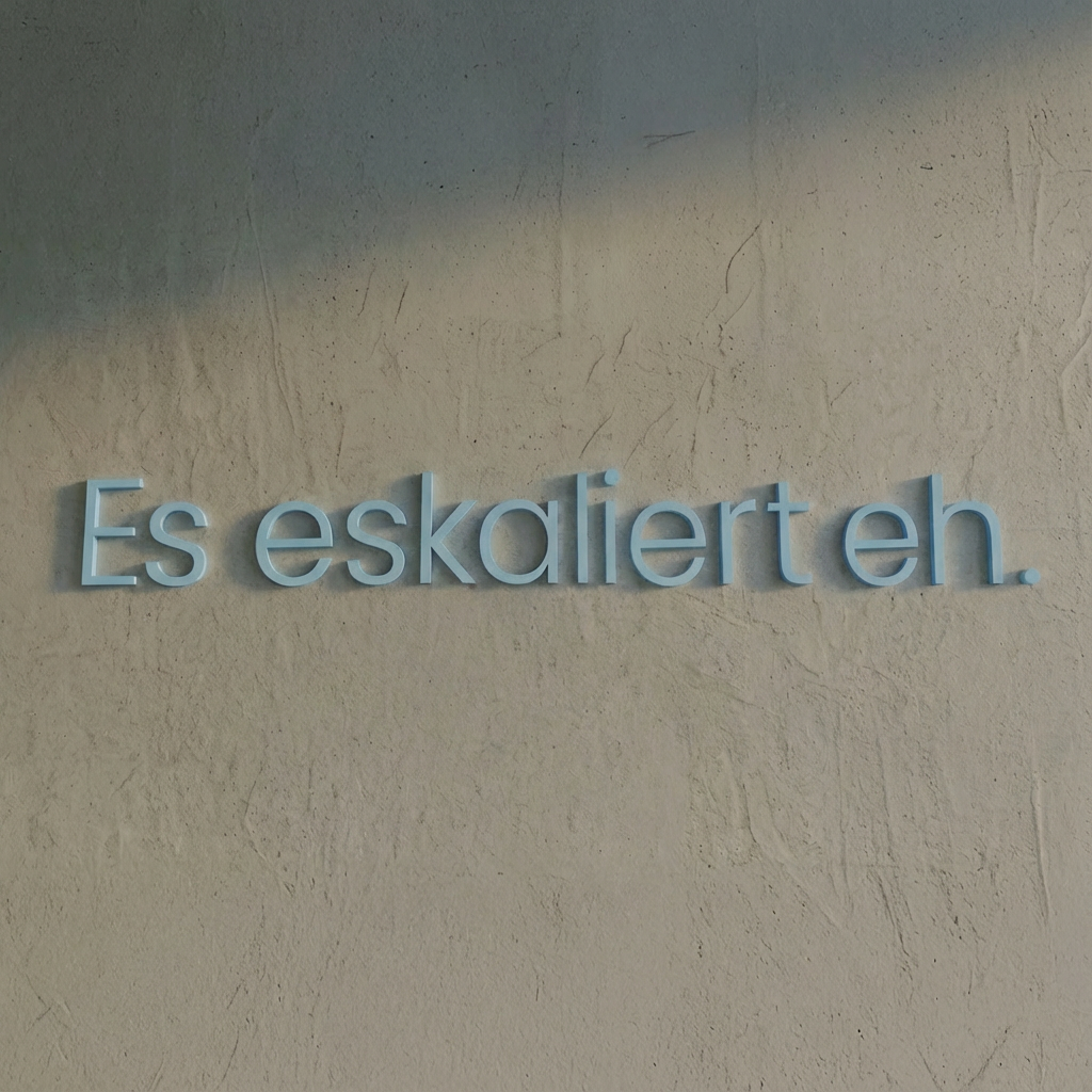 WANDSTARK – Spruchset „Es eskaliert eh.“