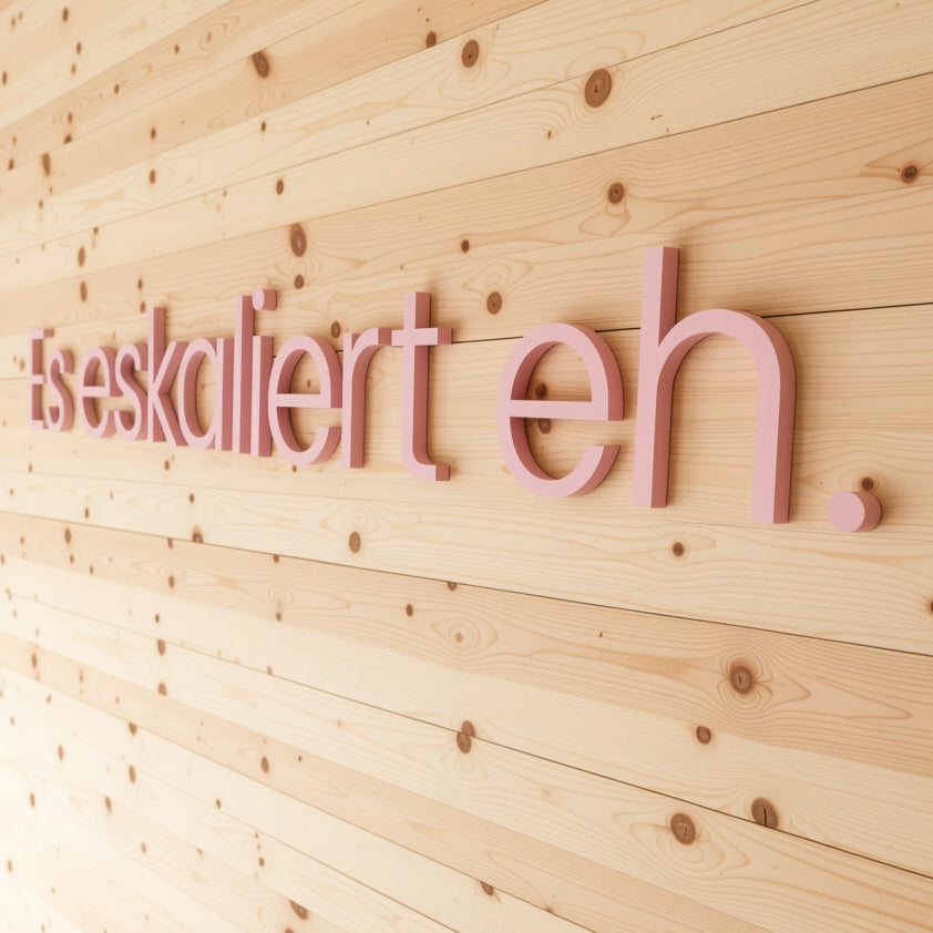 WANDSTARK – Spruchset „Es eskaliert eh.“