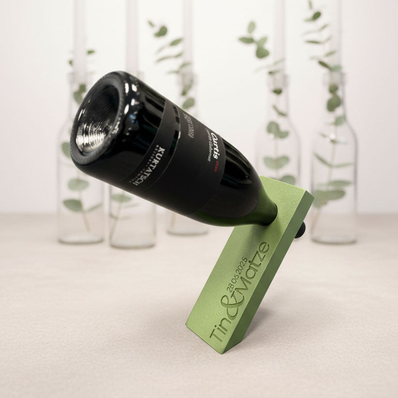 BALANCEAKT – individualisierter Flaschenhalter mit Botschaft oder Logo