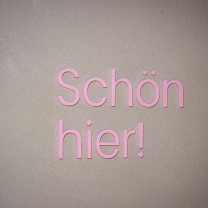 WANDSTARK – Spruchset „Schön hier!“