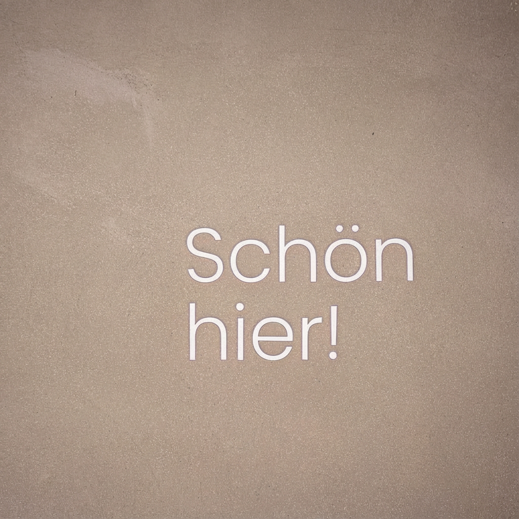 WANDSTARK – Spruchset „Schön hier!“